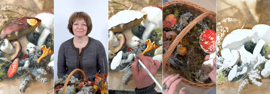 [Елена Базанова] [Lectoroom] Грибы акварелью (2023_0.png